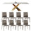 Italian style luxury rectangular dining table sets