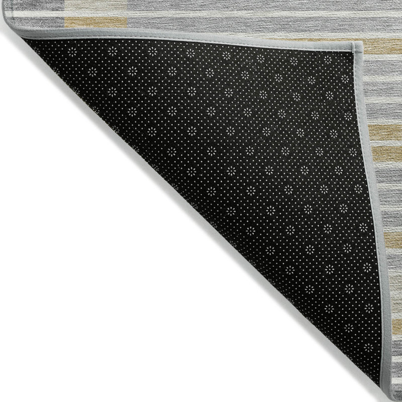 Tapis intérieur / extérieur gris Linzia , 9 pi x 12 pi