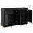 Sleek And Contemporary Shoe Cabinet With Adjustable Shelves, Minimalist Home Organizer With Woodlegs, Storage Sideboard For Entryway, Living Room, Black (OLD SKU: WF321211AAB)