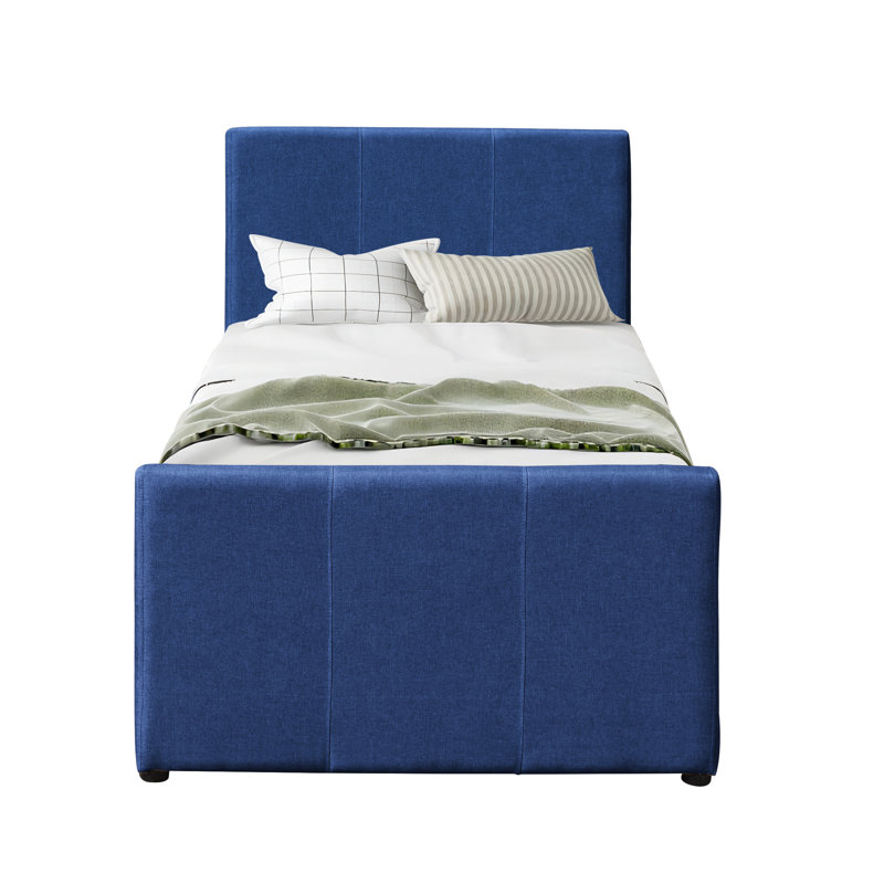 Londrigan Upholstered UK Single - DE 90 X 190 Cm with Trundle, Denim