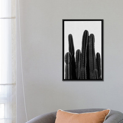 «Cactus I», impression sur toile en noir