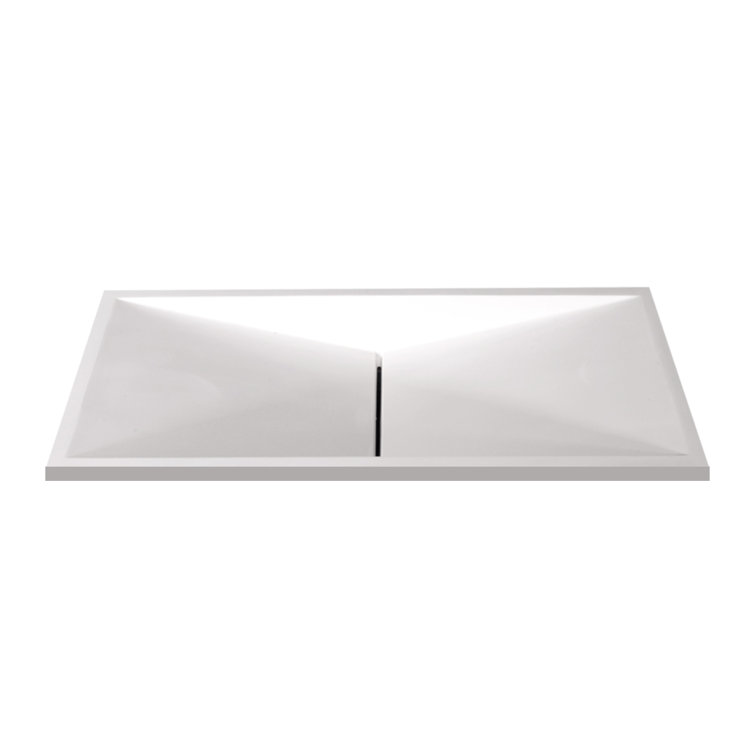 Marble-Lite 14'' Gloss White Polymarble Specialty Bathroom Sink