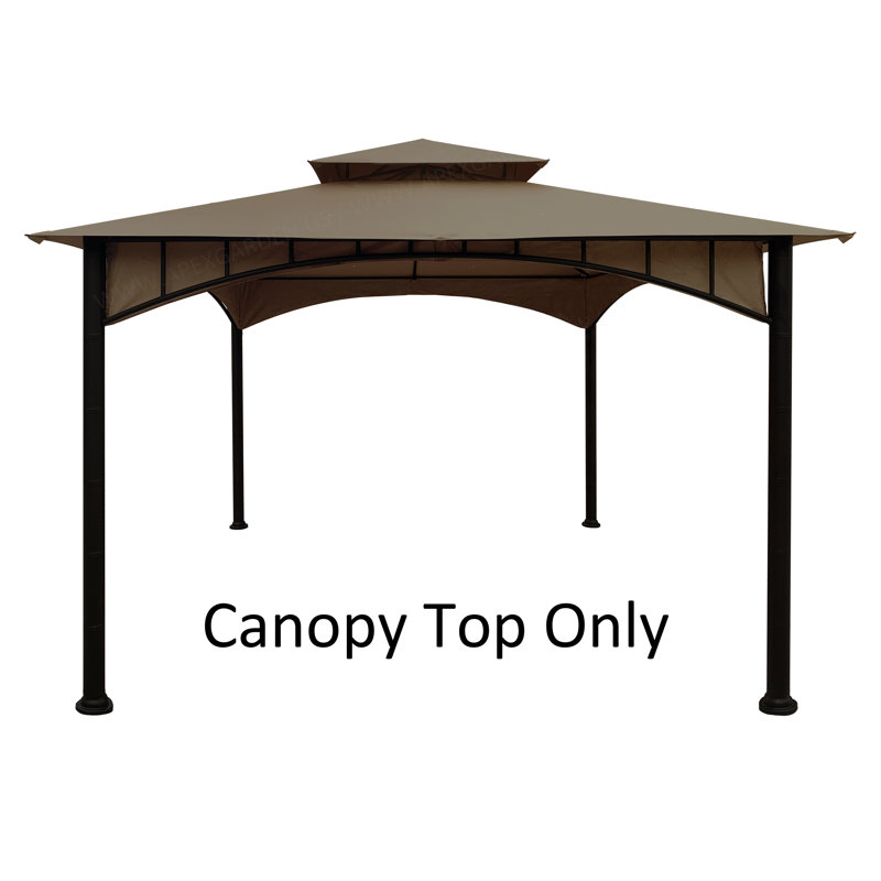 Tan Polyester Replacement Canopy Top for 10' x 10' Gazebo