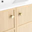 Armoire de salle de bain 30 po, contreplaqué de chêne autoportant avec 2 portes pour une armoire de rangement soignée et organisée