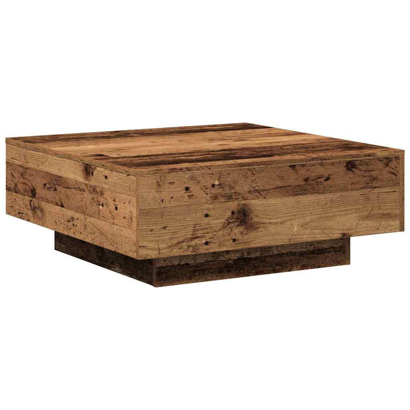 Coffee Table, Old Wood, 31 Cm, Brown, 31" H x 80" W x 80" L