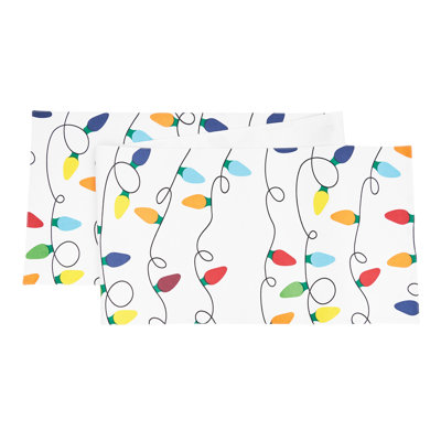 Afton Christmas Light Printed Table Runner