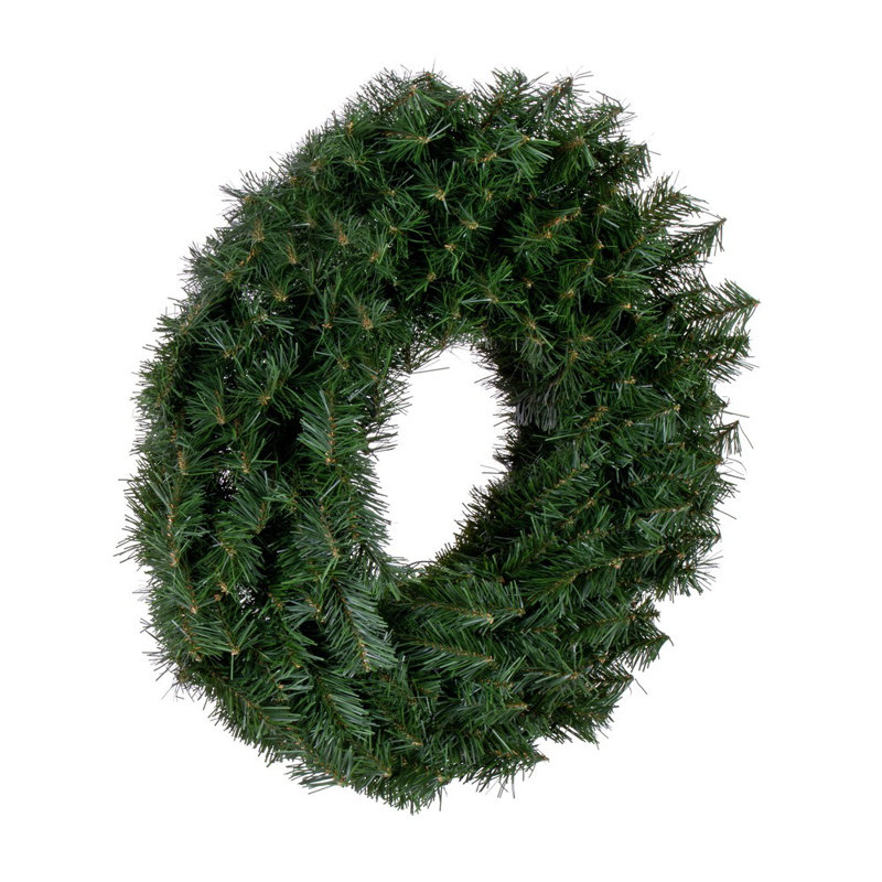 Couronne de pin artificielle Kanen Canada non éclairée, H 72 po x l 72 po x P 5 po