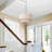 17.7" Modern 2-Tier Beige Plug-in Pendant Light