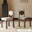 Chaise d'appoint en noyer massif (ensemble de 2)-130057189