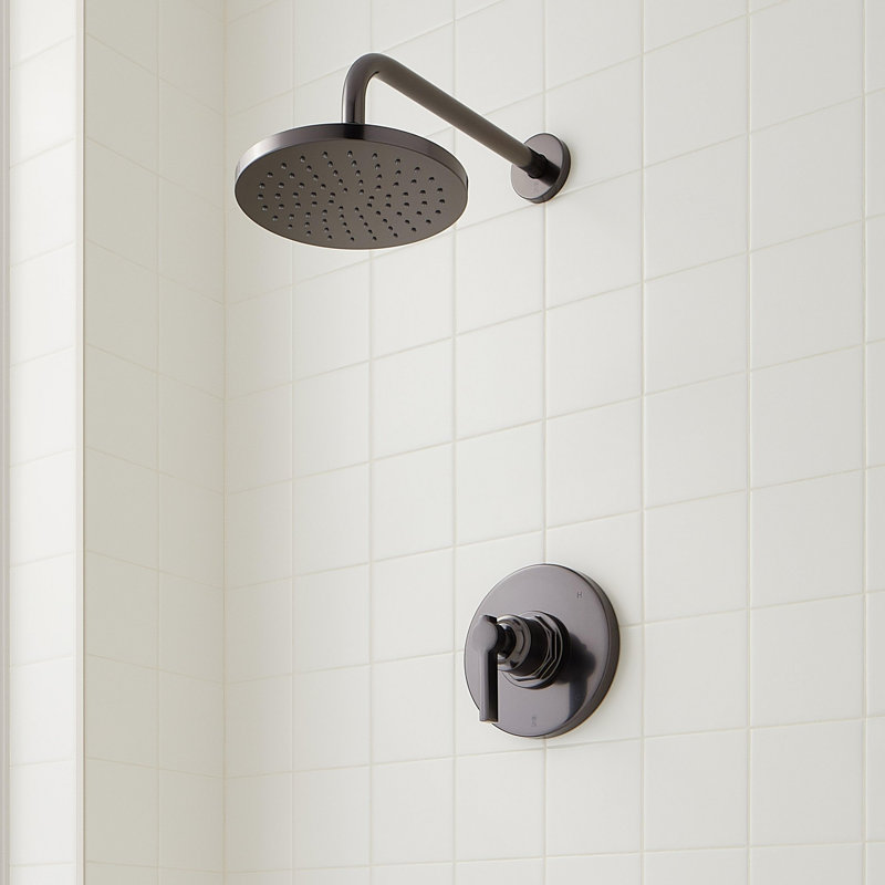 Greyfield Pressure Balanced Shower Only Trim Package with Shower Head - Rough In Included, Gunmetal