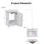 Meuble-lavabo simple 20 po avec plateau Makayla-1926456543
