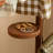 Solid Oak Tree Shaped Rolling Coat Rack