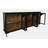 Sherree 96" Gothic Arch Transitional Sideboard Storage Cabinet with Glass Doors-648575090