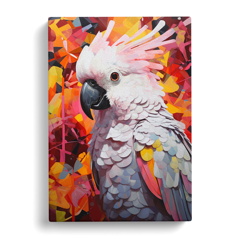 Cockatoo Colour Field - Print, 76cm H x 50cm W x 3cm D