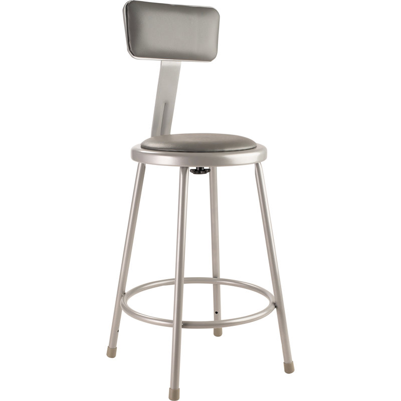 Tabouret avec dossier réglable, 24 po