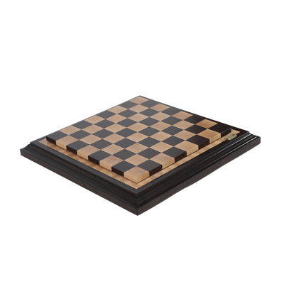 Handmade Brown/Beige Chess Board Game