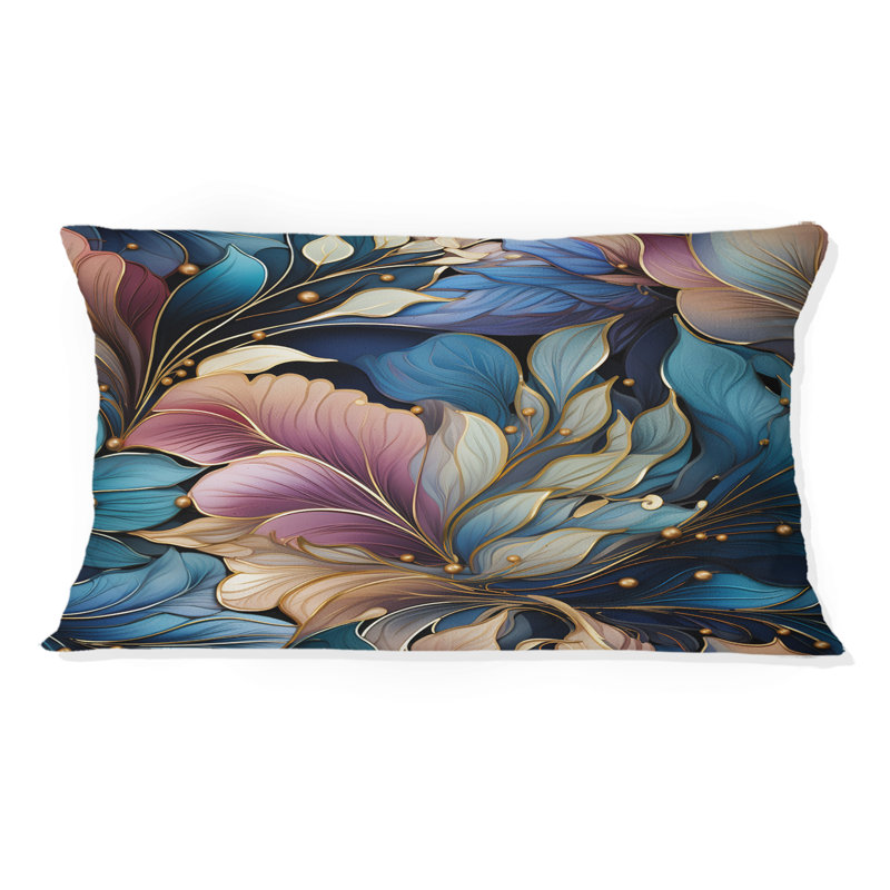 Spiral Flower Elegance Boho Motif - Coussin décoratif