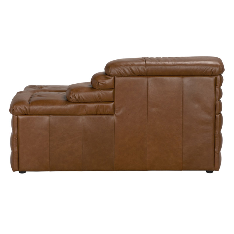 Bandera Sofa, Cl, Roche Tan Leather, Right Hand Facing