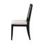 De 2 chaises de salle à manger grises et noires - base en contreplaqué pour une stabilité durable Assise de 19 pouces de hauteur, espace magnifique avec revêtement, construction, hauteur de 19 po, housse, décor de pièce rectangulaire