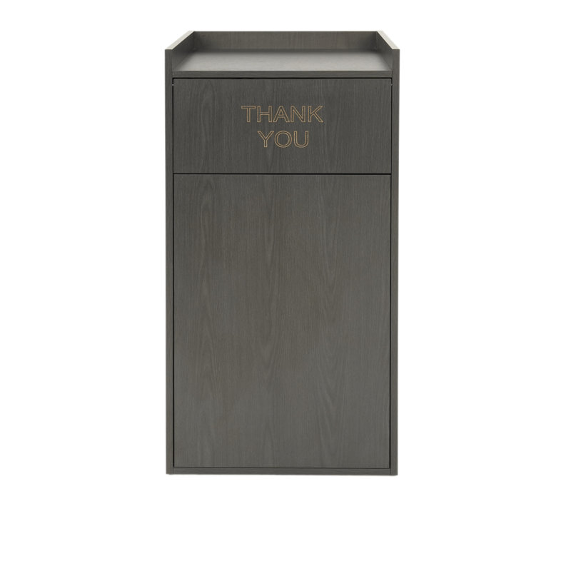 Poubelle 40 gallons Food Service, Noir