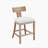 27" Counter Stools Set of 2, Upholstered Counter Height Bar Stools with Solid Rubber Wood Frame, Backrest, Footrest, Armless Barstools for Home Bar, Kitchen Counter-344875829