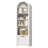71" Arched Cabinet Bookcase with Drawer and Shelves