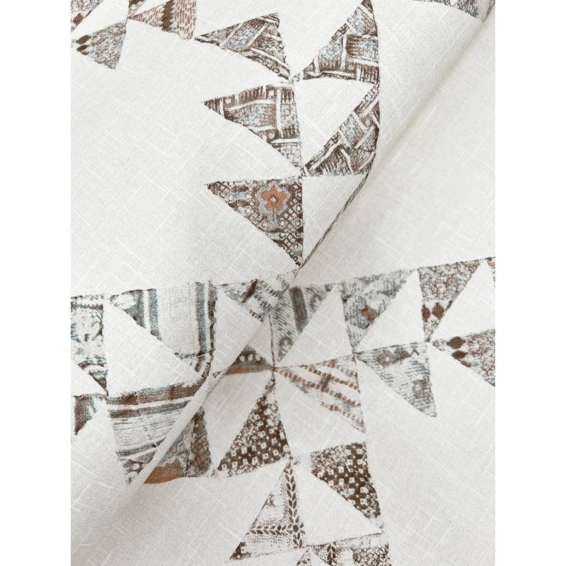 Papier peint courtepointe Scrap, Brun clair