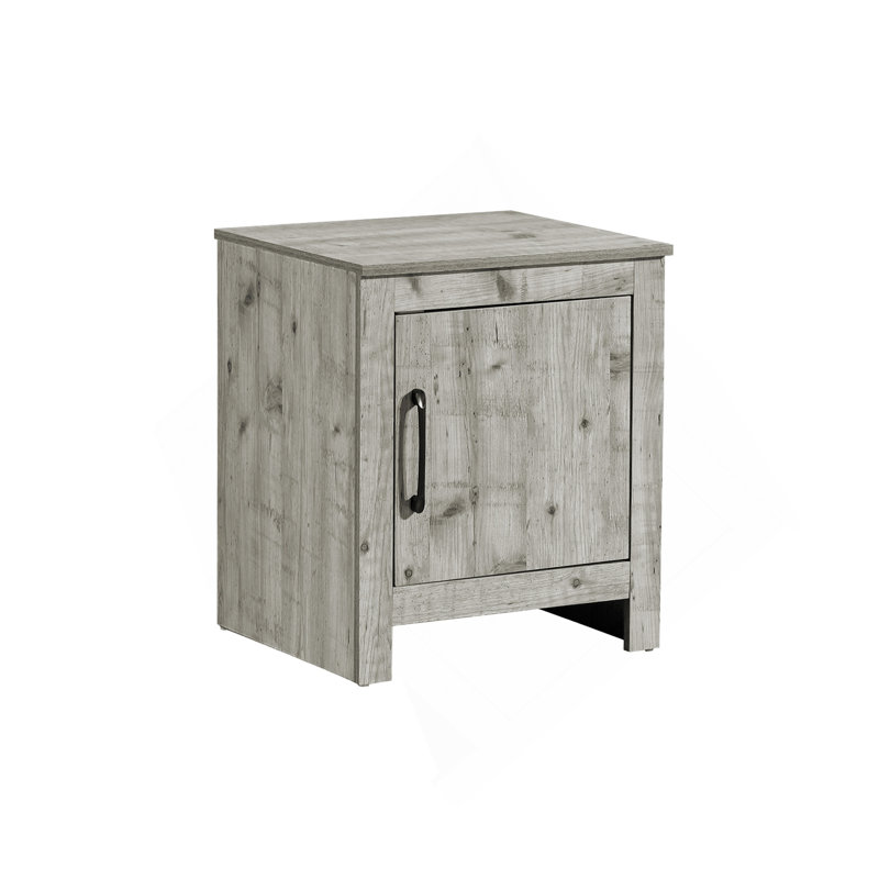 Accent Table,22" H,End,Side Table,Storage,Side,Nightstand,Living Room & Bedroom,Rustique Grey Laminate,Transitional