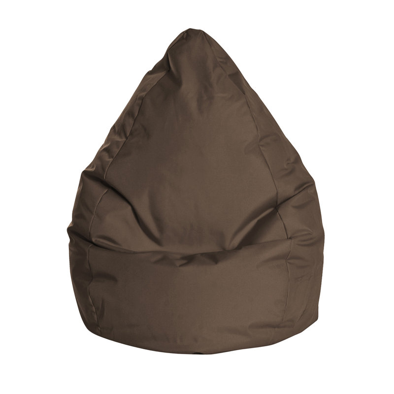 Fauteuil poire et méridienne standards Brava, Polyester à 100 % de couleur brune