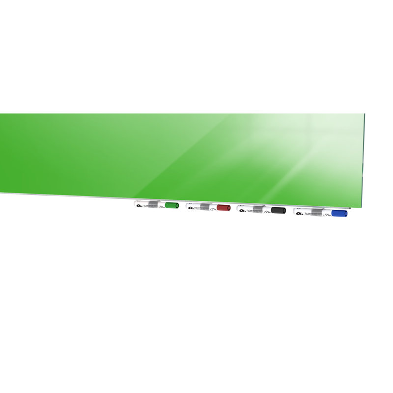 Tableau blanc mural en verre Aria, 48 po x 36 po, Vert