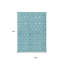 Tapis extérieur bleu sarcelle et bleu marine 9 'X 12'