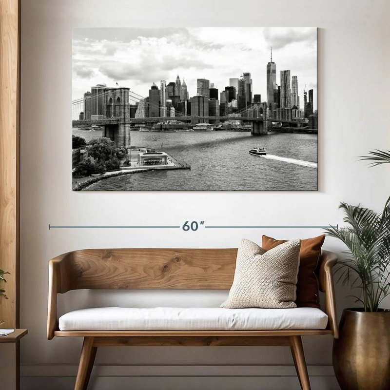 Nicci, l'horizon de New York, H 34 po x l 51 po