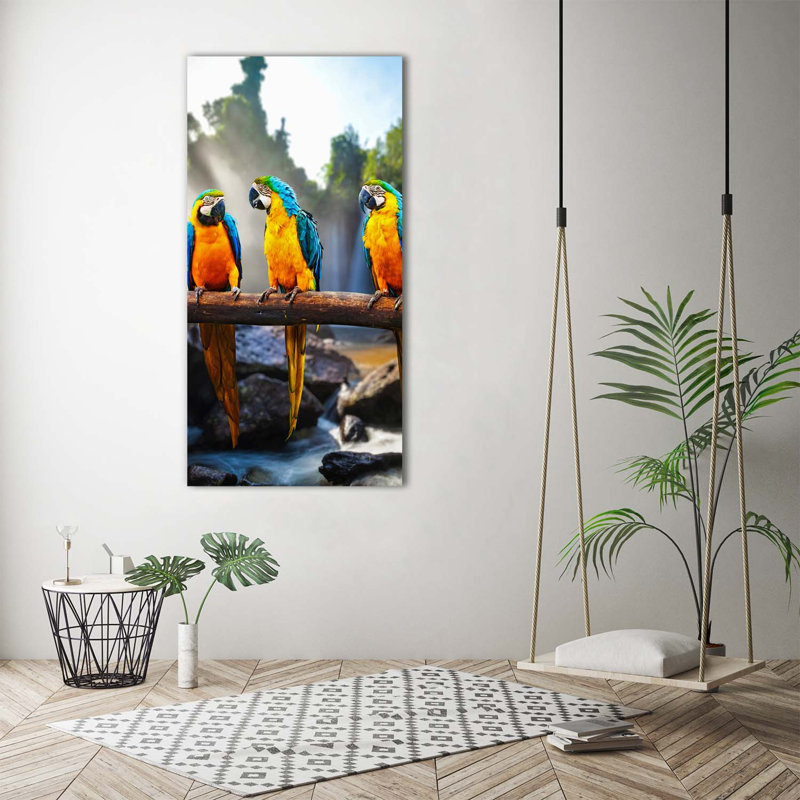 Macaw Parrots - Wrapped Canvas Print