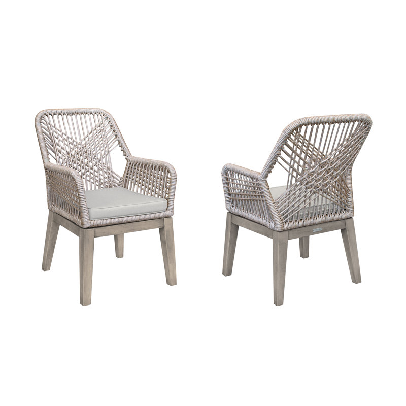 Chaise de patio avec coussin Simonacia