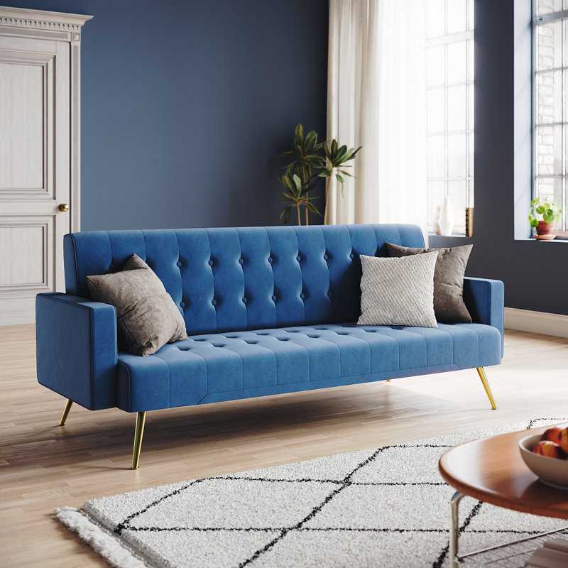 Kena 5 Seater Sleeper, Blue Fireproof Sponge
