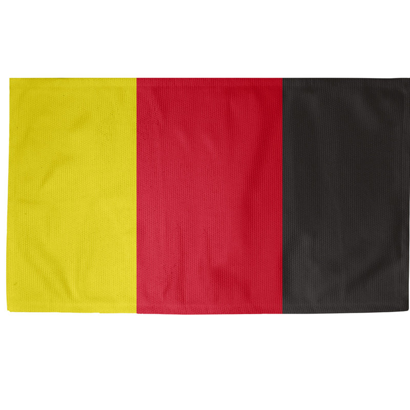 Tapis rouge à rayures de hockey national, Rectangle 5 pi x 7 pi, Oui