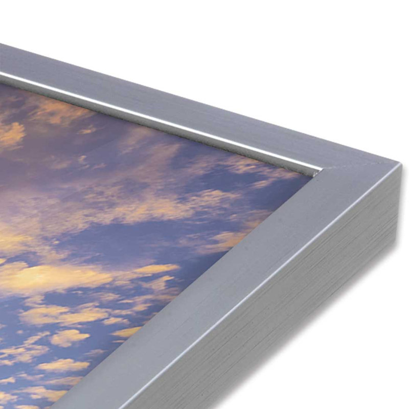 «Sunset in the Valley of Fire» par Martin Podt, reproduction d'art, L 12 po x H 18 po, Silver, Impression encadrée