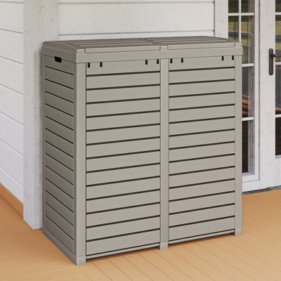 Edrosie Inc 61.8 Gallons Durable Resin Outdoor Deck Box