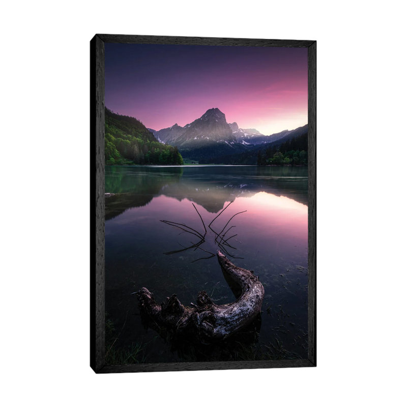Obersee 1 Piece Wall Art on Canvas, 101.6 cm H x 66.04 cm W, Black Framed