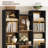 📖✨ 2-Pack 8-Tier Bookcase Set, 21-Cube Storage Bookshelves Unit With Adjustable & Removable Shelves-1542148857
