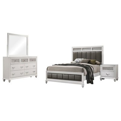 Ensemble de chambre avec grand lit 4 pièces Randall