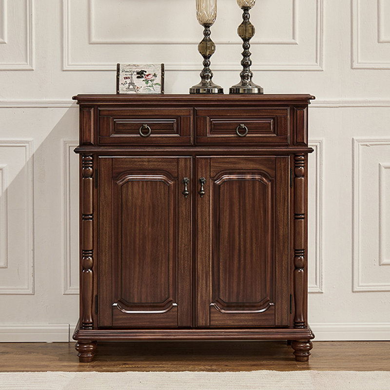 Walnut Solid Wood Shoe Storage Bench