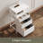 Bedside Table With 3 Fabric Drawers, Side Table With Open Shelf, End Table With Steel Frame,3 Drawer Dresser For Bedroom, Entryway, College Dorm, Easy Assembly,-66463284