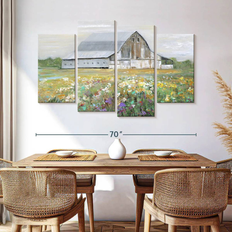 Country Fields, 42" H x 68" W