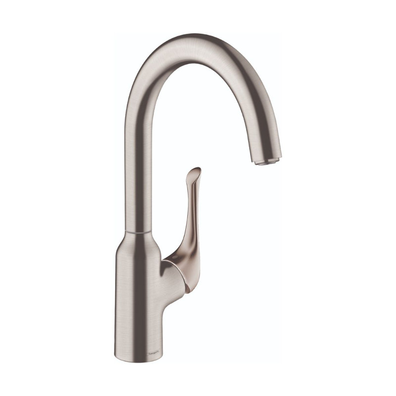 hansgrohe Allegro N Bar Faucet, 1.75 GPM, Brushed Black Chrome