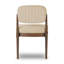 Chaise de salle à manger rembourrée à dossier en lin Ilvars-115985179-123139637