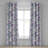 East Urban Home Bluebells Pattern Grommet Curtain Art Retro Floral Pale Purple Fern Green-106660825
