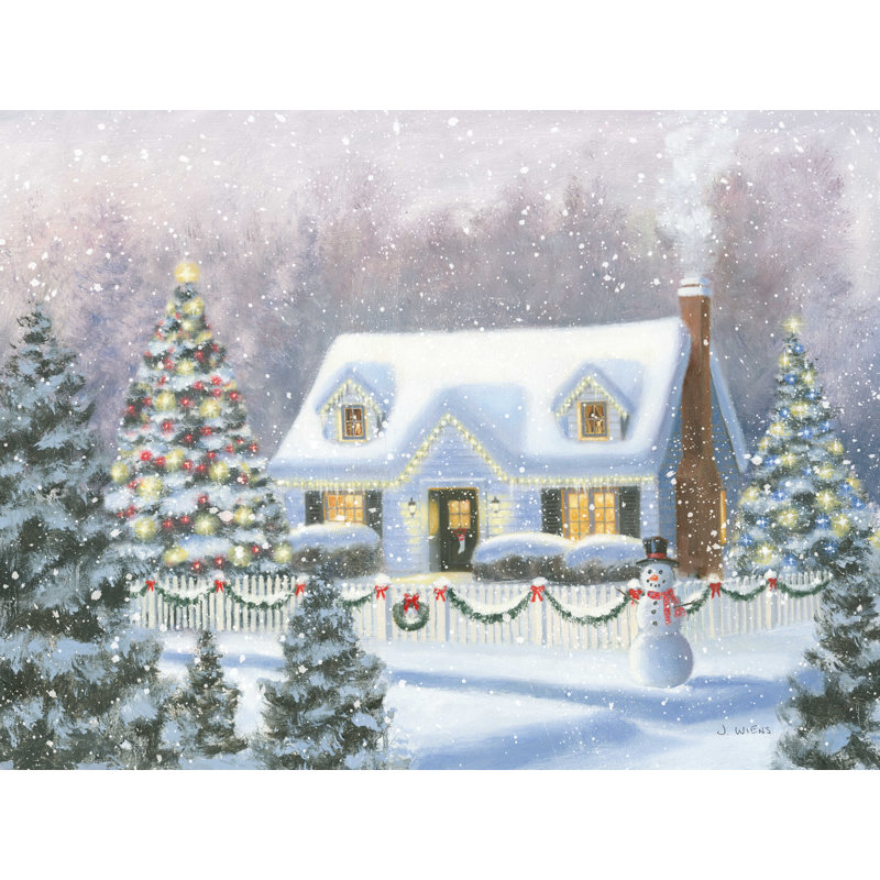 «Home for Christmas» par James Wiens - reproduction sur toile, H 36 po x l 48 po
