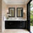 Rectangular Decorative Wall Mirror With Statement Deep Frame, HD Tempered Glass Vanity Mirror For Bathroom, Entryway, Or Bedroom-872761204-872761206