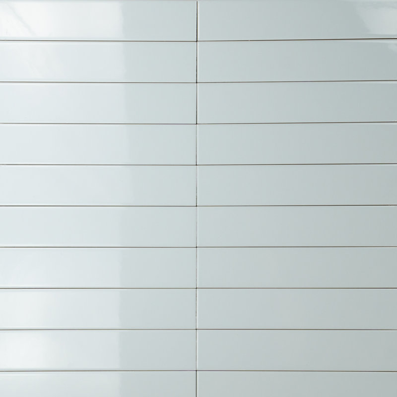 Spectre Glow Glossy 2" x 10" Subway Wall Tile, Sky/Rain Mint